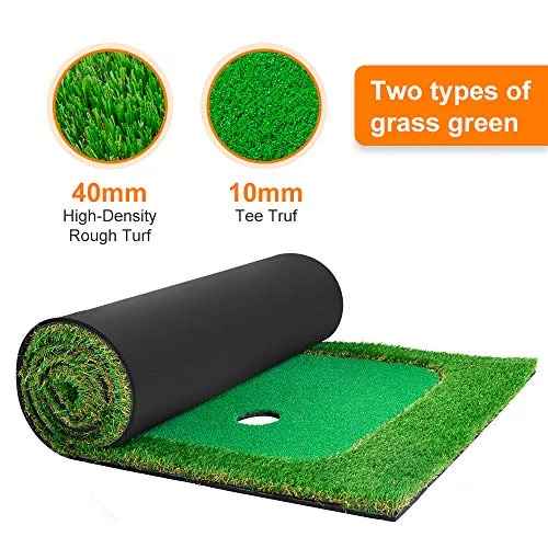 S- Shape Golf Putting Greens - Top Putting Mats - Home Putting Greens