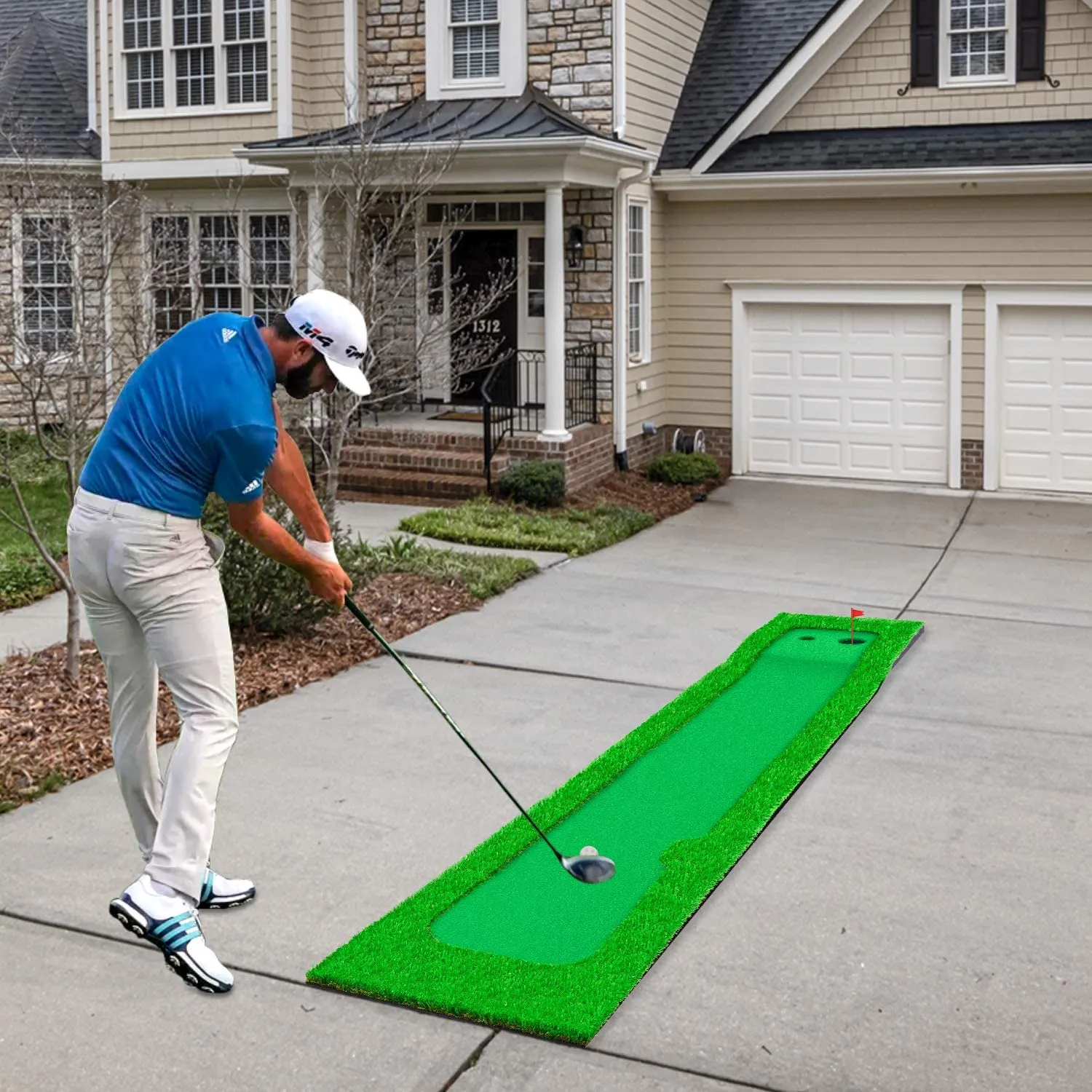 S- Shape Golf Putting Greens - Top Putting Mats - Home Putting Greens