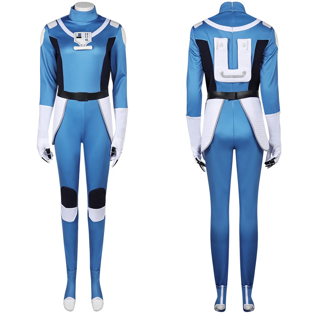 Star Wars Ahsoka blue combats Cosplay Costume Outfits Halloween Carnival Suit