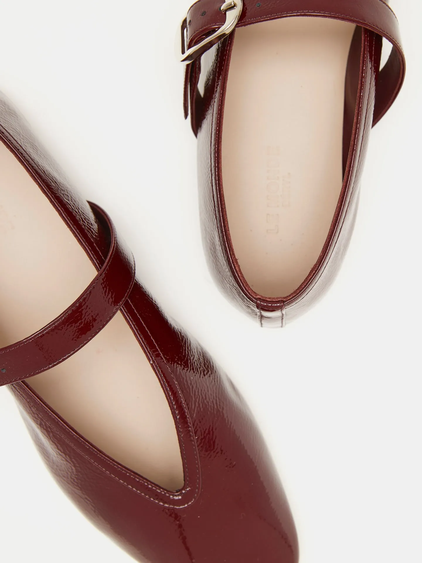 Stella Slipper / Oxblood Red Patent Leather