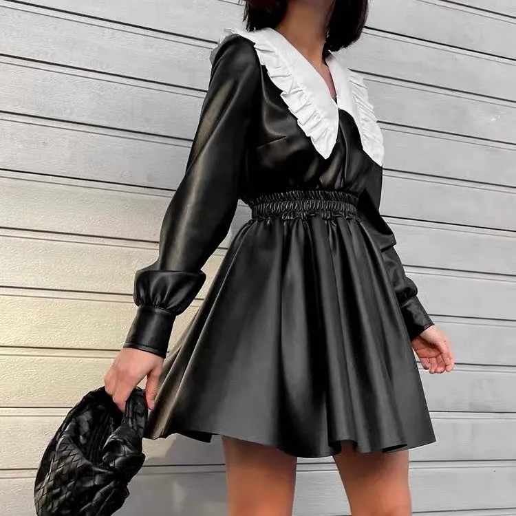 TALISIA LEATHER DRESS