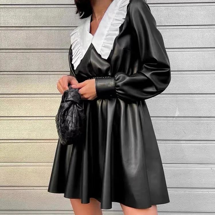 TALISIA LEATHER DRESS