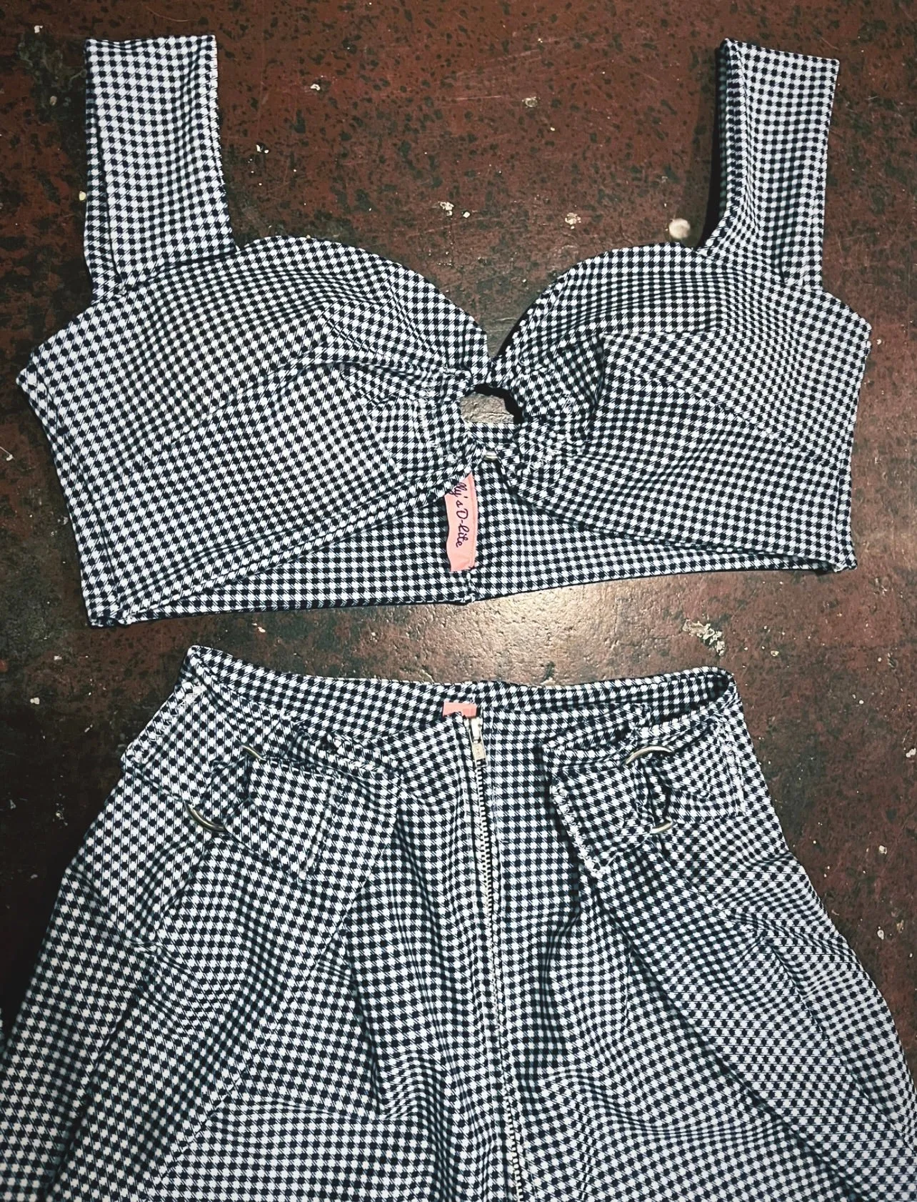 The 'Rowdy' Two Piece Gingham Set