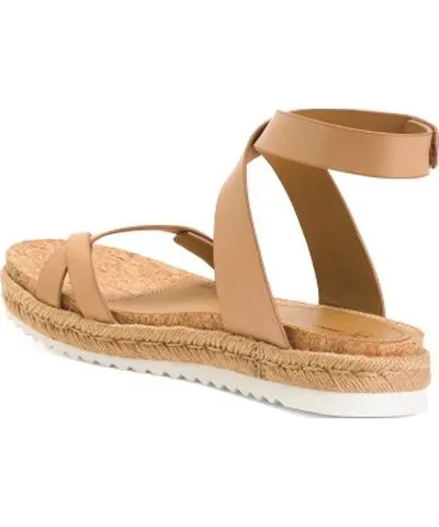 Tj Maxx Leather Michelle Ankle Strap Sandals For Women