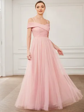 Tulle Off Shoulder Ball Gown Size 6 Style 0331