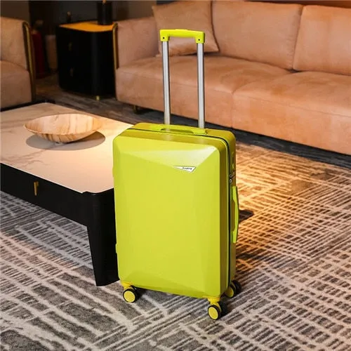 Unisex ABS PC Retro Innovative Spinner Rolling Luggage Suitcase Set