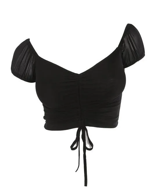 Vivian Ruched Crop Top