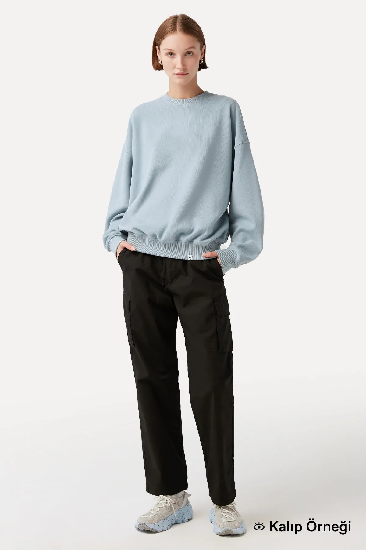 Yavru Sincap  Super Soft Oversize Sweatshirt  - Turuncu