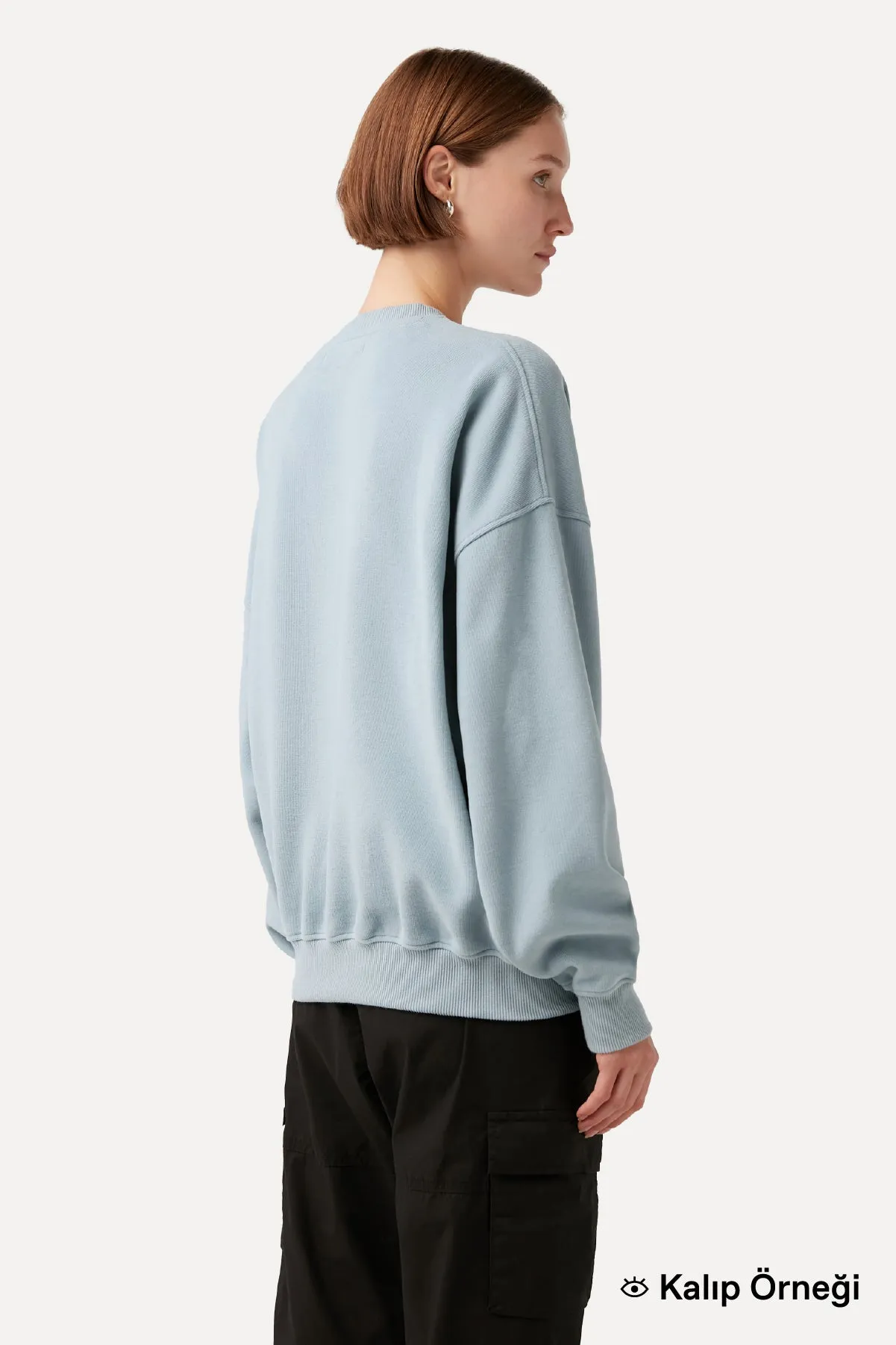 Yavru Sincap  Super Soft Oversize Sweatshirt  - Turuncu